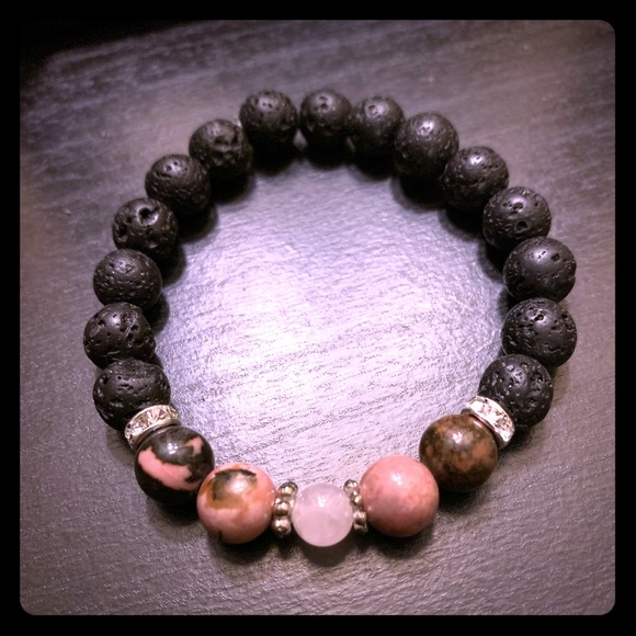 Handmade Rhodonite diffuser bracelets - Picture 1 of 1